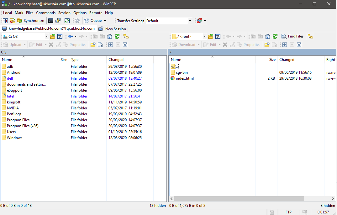 How can I connect to FTP using WinSCP? - UKHost4U