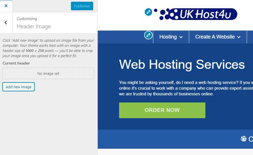 How To Change Header Image In Wordpress UKHost4U